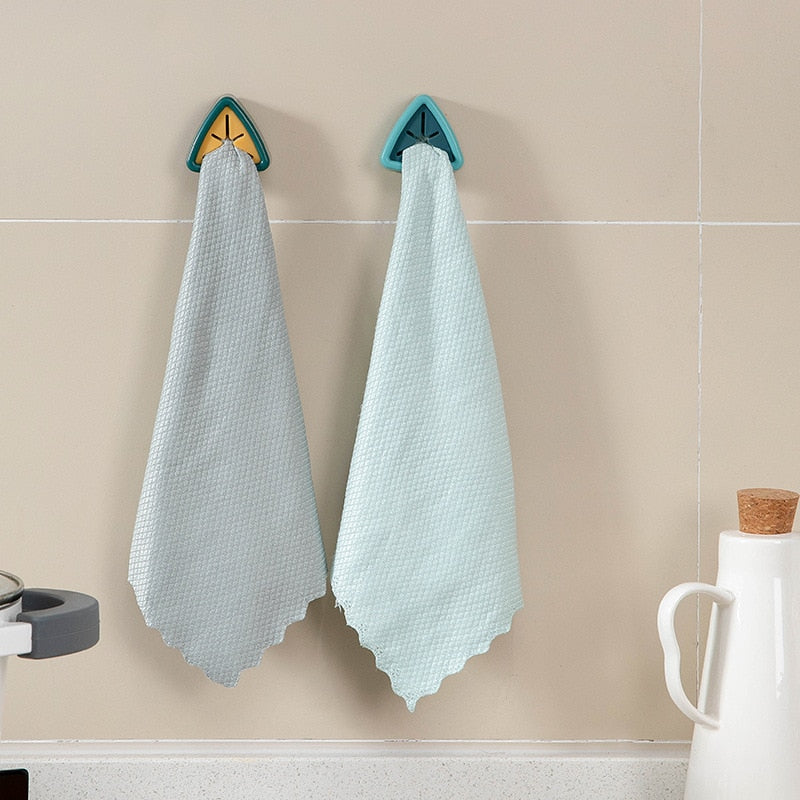  Grey Hand Towels with Hanging Loops - Set of 2 Gray Kitchen  Towels, Hanging Kitchen Towels with Hanging Loop, Grey Dish Towels with  Loops for Hanging, Oven Towel Loop Without Buttons
