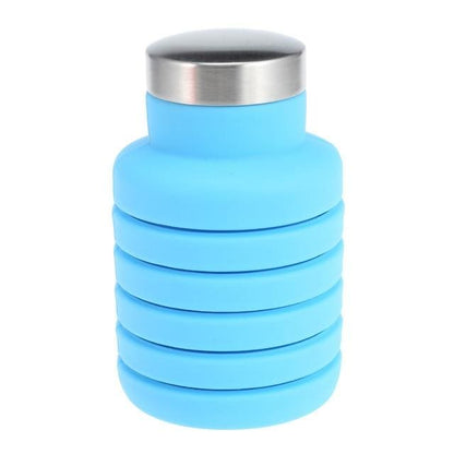 Collapsible Silicone Bottle - Sky Blue